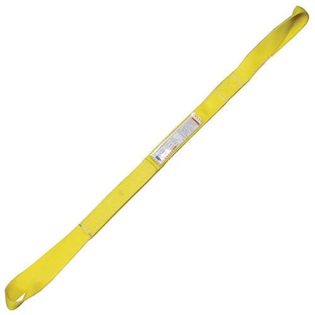 Hsi Nylon Sling, Twisted Eye Type 4, Three Ply, 3 in Web Width, 5 ft Length, 12,500 lb Vertical Capacity EE3T-803-05